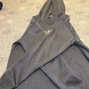 Hooey Gray Hooded Sweatshirt with Camo Lining
